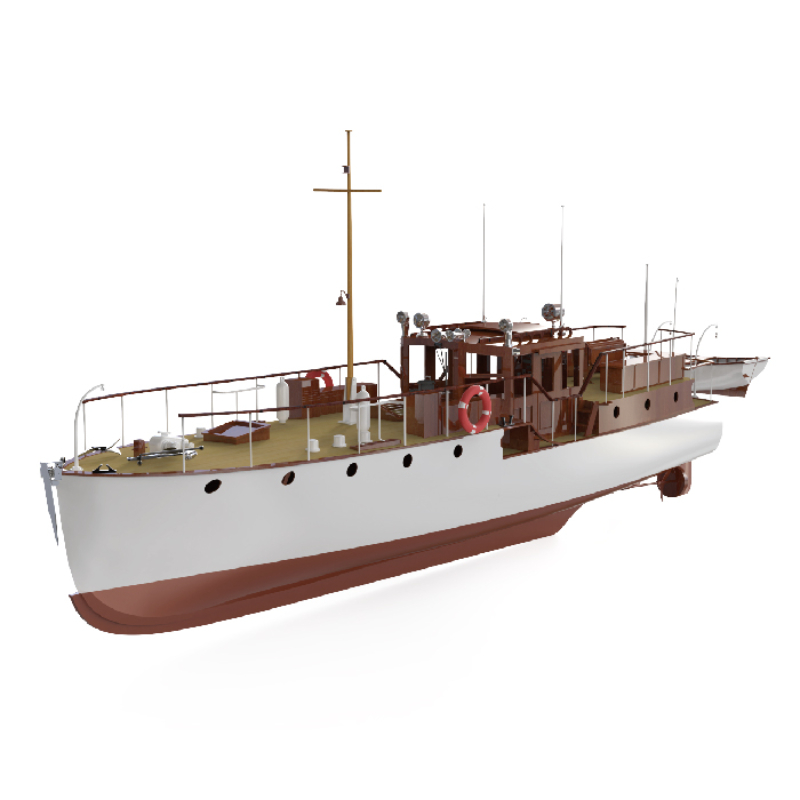 Model Kit Yacht - Fernbedienung sboot 880mm Holzboot Modell Bluebird