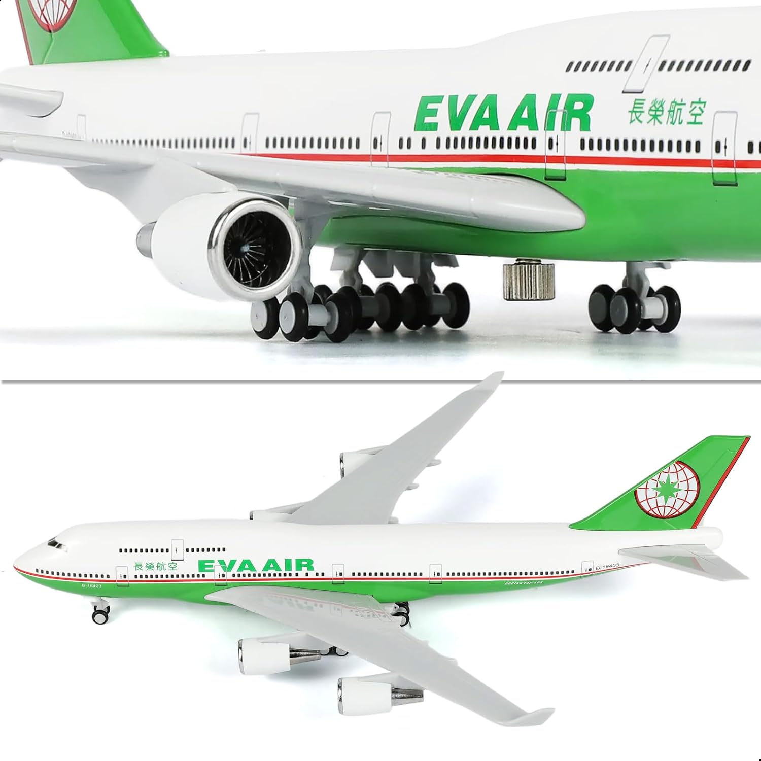30cm EVA Air B747 Harz-Flugzeu – Model Kit Eva Bewertung und Preis